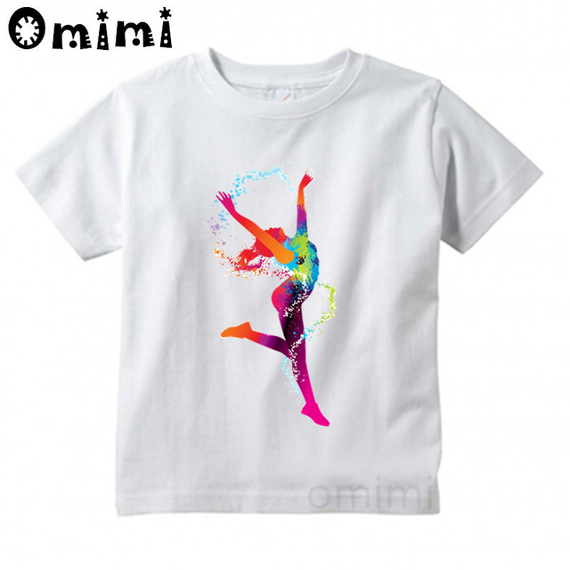 Koszulka dziecięca z krótkim rękawem dla dziewczynki, motyw: śliczny taniec baletowy, zwierzątka, kreskówkowy t-shirt dla dzieci, ooo3086 - Wianko - 11
