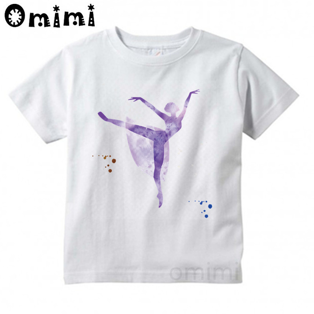 Koszulka dziecięca z krótkim rękawem dla dziewczynki, motyw: śliczny taniec baletowy, zwierzątka, kreskówkowy t-shirt dla dzieci, ooo3086 - Wianko - 16