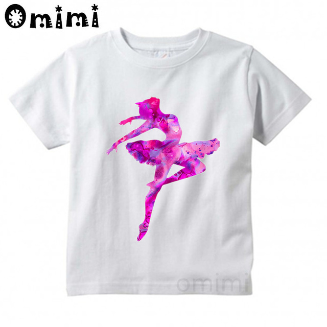 Koszulka dziecięca z krótkim rękawem dla dziewczynki, motyw: śliczny taniec baletowy, zwierzątka, kreskówkowy t-shirt dla dzieci, ooo3086 - Wianko - 14