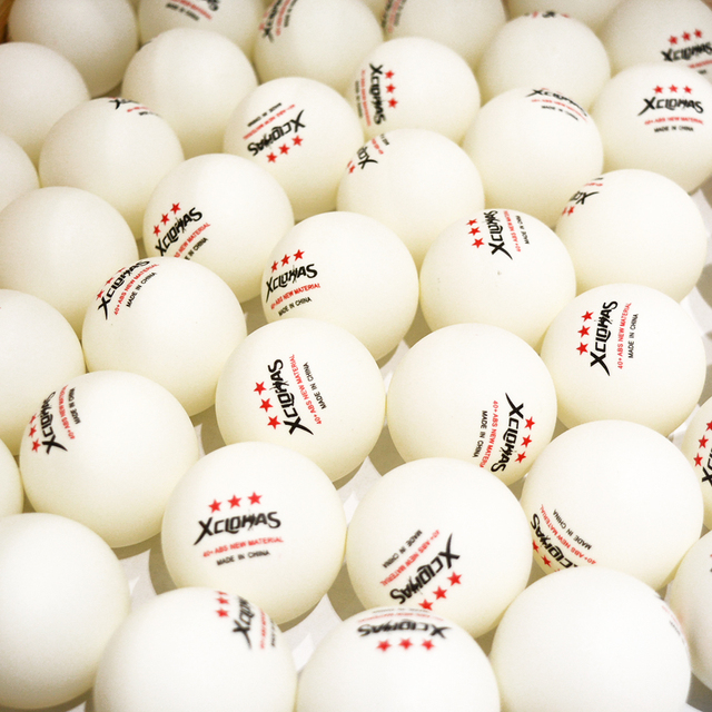 XCLOHAS 100 sztuk 3 Star piłki do ping-ponga z ABS plastiku 40+2,8g - Wianko - 5