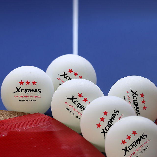 XCLOHAS 100 sztuk 3 Star piłki do ping-ponga z ABS plastiku 40+2,8g - Wianko - 2