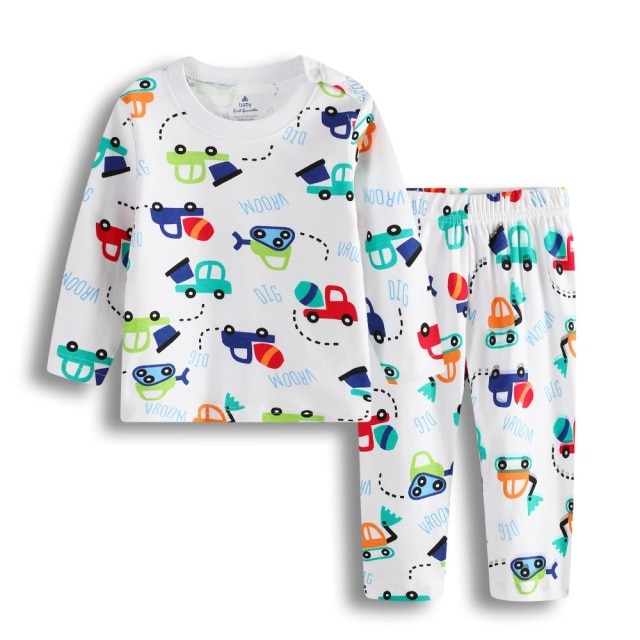 Zestawy piżam dla dziewczynki Strawberry Baby Girl - 100% bawełna - 0-2 lata - Wianko - 4