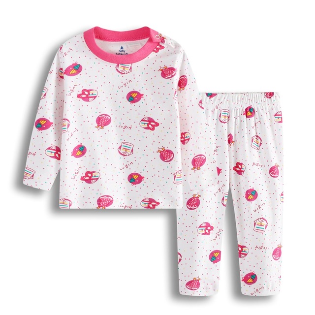 Zestawy piżam dla dziewczynki Strawberry Baby Girl - 100% bawełna - 0-2 lata - Wianko - 37