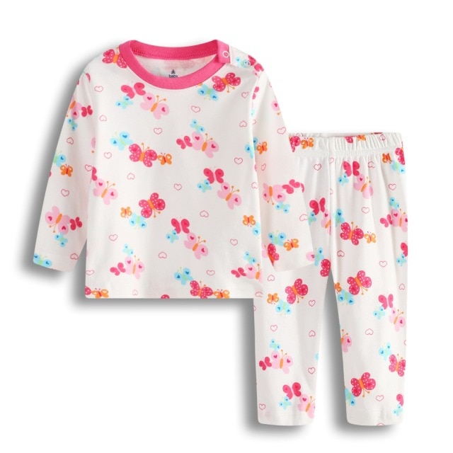 Zestawy piżam dla dziewczynki Strawberry Baby Girl - 100% bawełna - 0-2 lata - Wianko - 7