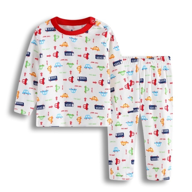 Zestawy piżam dla dziewczynki Strawberry Baby Girl - 100% bawełna - 0-2 lata - Wianko - 9