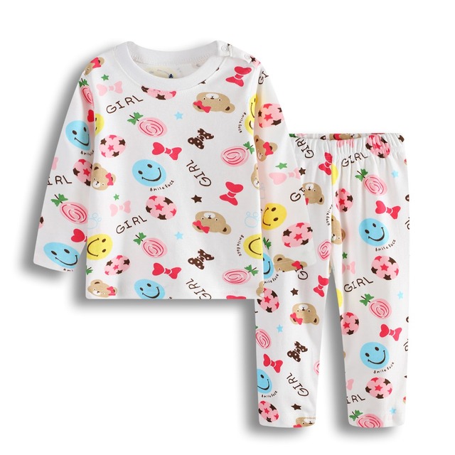 Zestawy piżam dla dziewczynki Strawberry Baby Girl - 100% bawełna - 0-2 lata - Wianko - 29