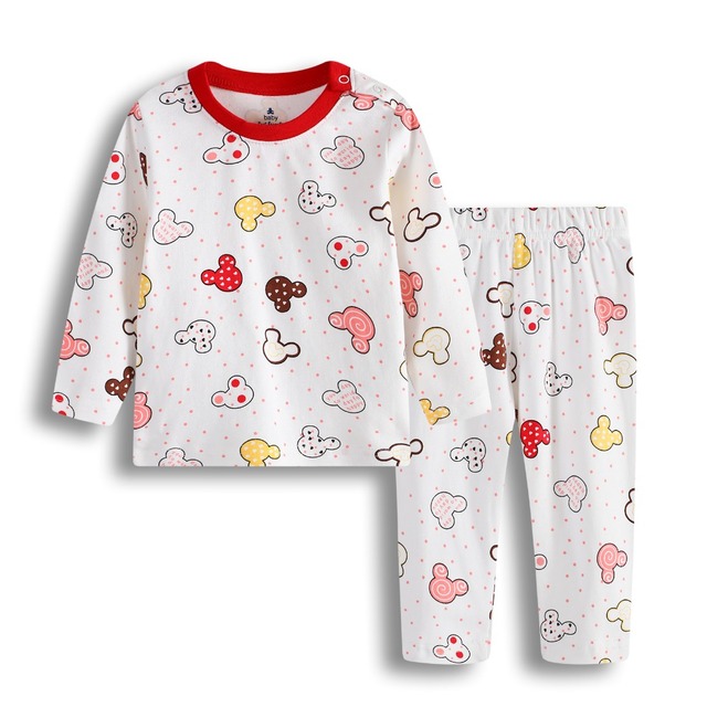 Zestawy piżam dla dziewczynki Strawberry Baby Girl - 100% bawełna - 0-2 lata - Wianko - 45