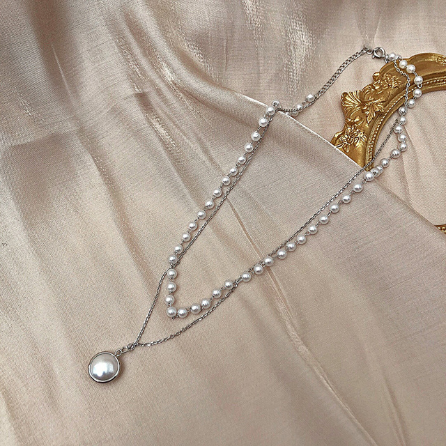 Naszyjnik Choker z imitacją białej perły - elegancki dodatek dla kobiet - Wianko - 93
