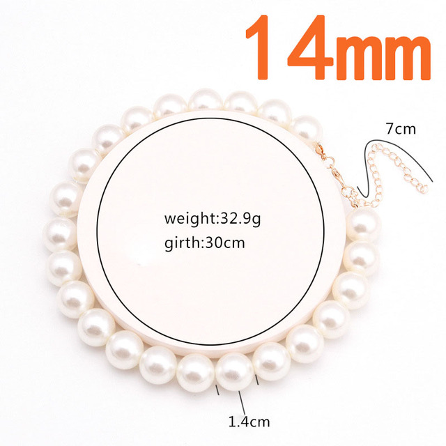 Naszyjnik Choker z imitacją białej perły - elegancki dodatek dla kobiet - Wianko - 88