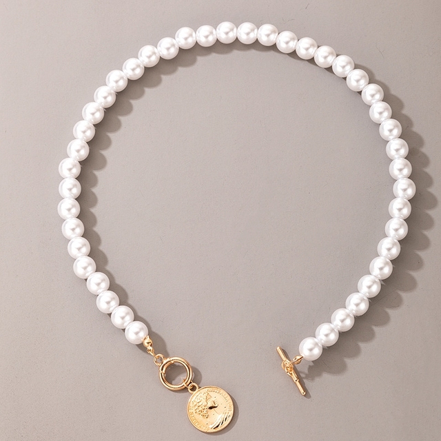 Naszyjnik Choker z imitacją białej perły - elegancki dodatek dla kobiet - Wianko - 108