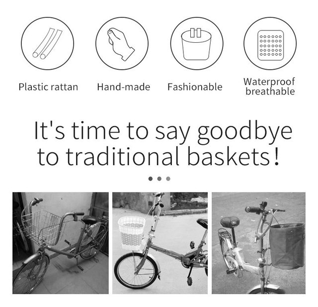 Przednie kosze rowerowe Vintage - przechowywanie sakw, wózek dziecięcy, rama zmywalna, kierownica zakupy - Wianko - 8