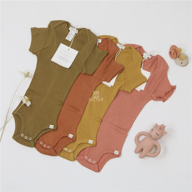 Kombinezon niemowlęcy z prawdziwego jedwabiu EnkeliBB Mini, letnie ubranie dla chłopców, wysoka jakość - pajacyk z elastycznym paskiem, jedwab + bawełna, prążkowany Onesie - Wianko - 23