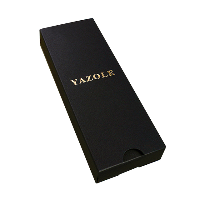 Nowe czarne składane pudełko na zegarki - długi, klasyczny, prosty - Wianko - 5