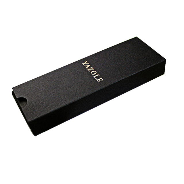 Nowe czarne składane pudełko na zegarki - długi, klasyczny, prosty - Wianko - 6