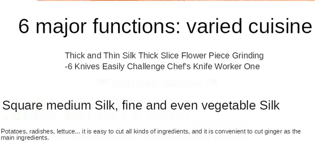 Wielofunkcyjny nóż do warzyw z ostrzem ze stali, krajalnica, obierak, tarka do sera - akcesoria kuchenne - Wianko - 7