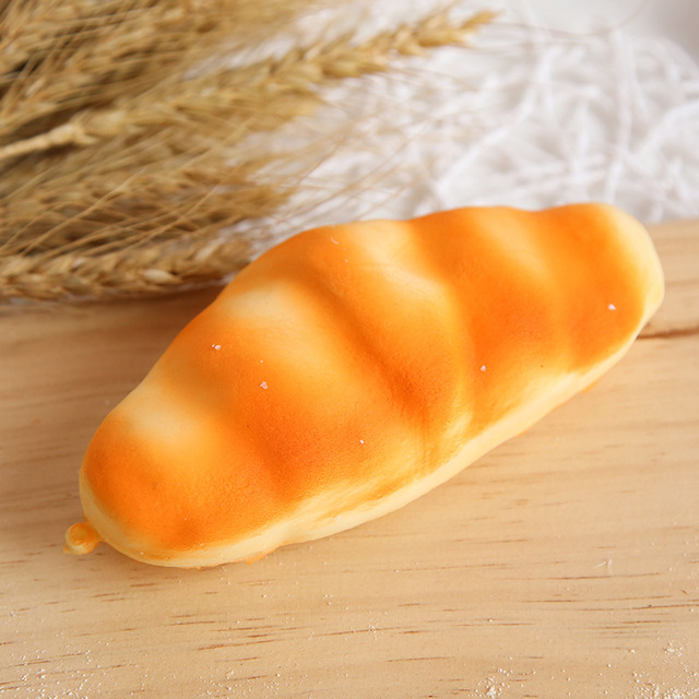 Mini model żywności - PU sztuczny chleb Croissant bagietka pączek - brelok/fałszywe kolczyki - piekarnia DIY - Wianko - 3