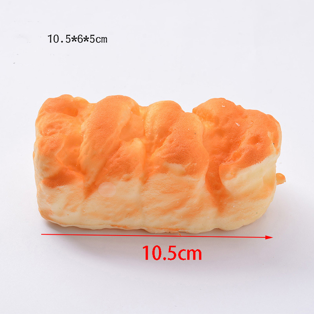 Mini model żywności - PU sztuczny chleb Croissant bagietka pączek - brelok/fałszywe kolczyki - piekarnia DIY - Wianko - 1