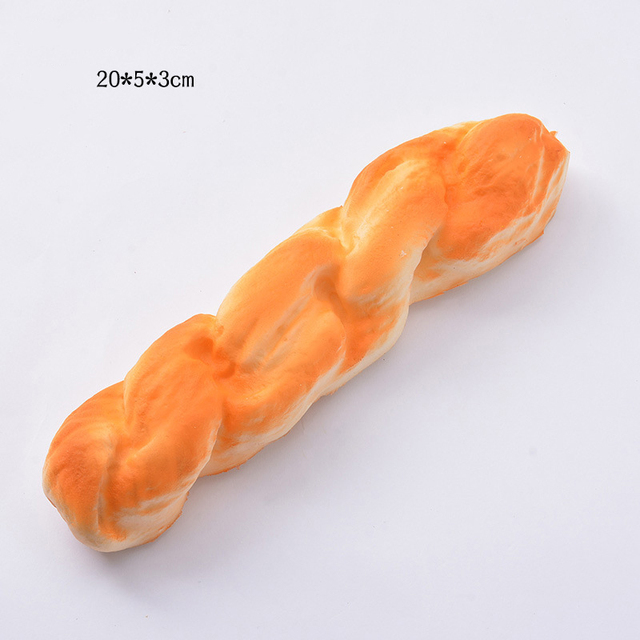 Mini model żywności - PU sztuczny chleb Croissant bagietka pączek - brelok/fałszywe kolczyki - piekarnia DIY - Wianko - 15