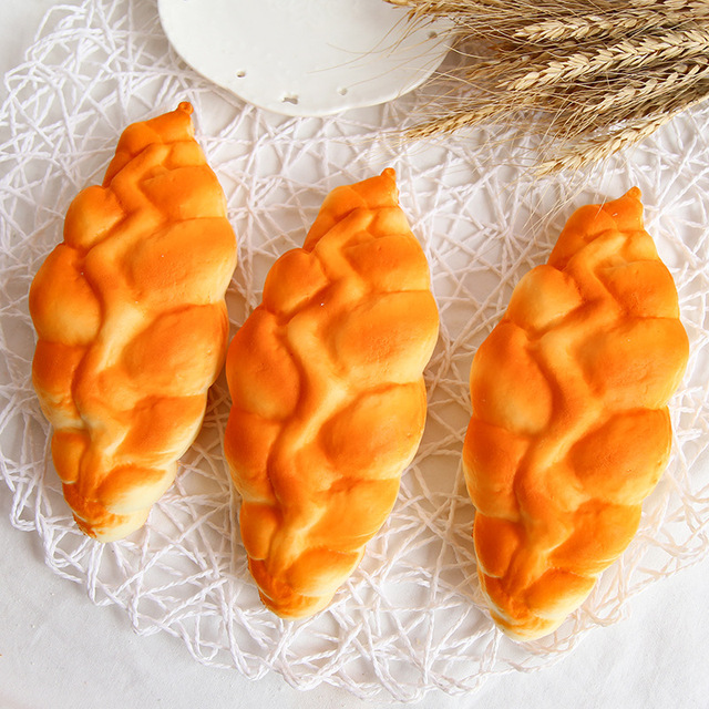 Mini model żywności - PU sztuczny chleb Croissant bagietka pączek - brelok/fałszywe kolczyki - piekarnia DIY - Wianko - 5