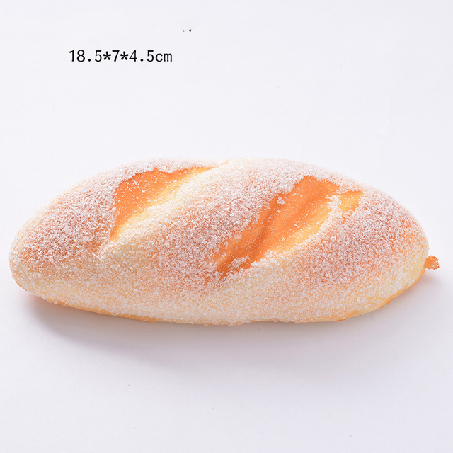 Mini model żywności - PU sztuczny chleb Croissant bagietka pączek - brelok/fałszywe kolczyki - piekarnia DIY - Wianko - 16