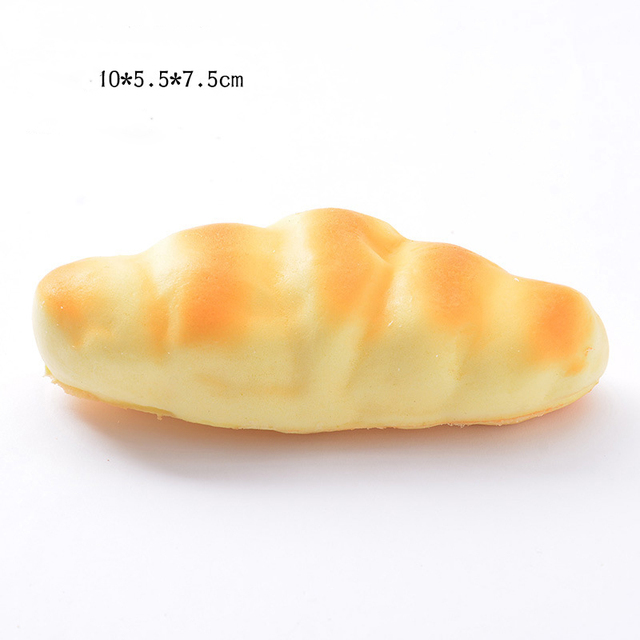 Mini model żywności - PU sztuczny chleb Croissant bagietka pączek - brelok/fałszywe kolczyki - piekarnia DIY - Wianko - 12