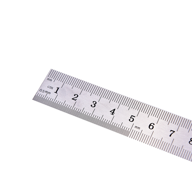15cm Metalowa linijka dwustronna z podziałką metryczną - precyzyjne narzędzie pomiarowe - Wianko - 10