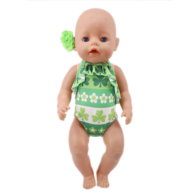 Lalka kwiat w stroju kąpielowym dla lalek o długości 18 cali i 43cm, dla noworodków i dzieci; idealna na urodziny dziewczynki - Wianko - 8