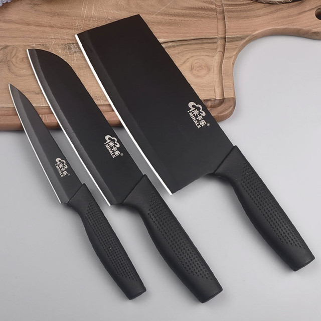 Zestaw noży kuchennych ze stali nierdzewnej Santoku Nakiri Utility - owoce, ostry, Japonia - Wianko - 2