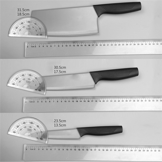 Zestaw noży kuchennych ze stali nierdzewnej Santoku Nakiri Utility - owoce, ostry, Japonia - Wianko - 4