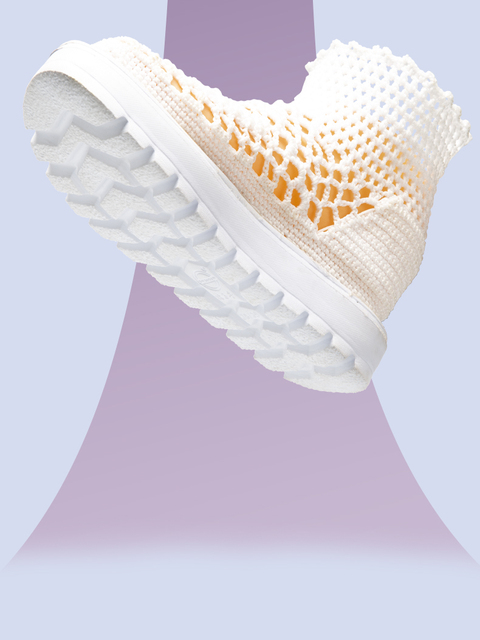 Wkładki do butów 2021 DIY z gumową podeszwą EVA i szydełkowymi igłami - materiały dziewiarskie do kapci - Wianko - 3