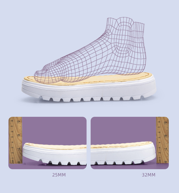 Wkładki do butów 2021 DIY z gumową podeszwą EVA i szydełkowymi igłami - materiały dziewiarskie do kapci - Wianko - 10