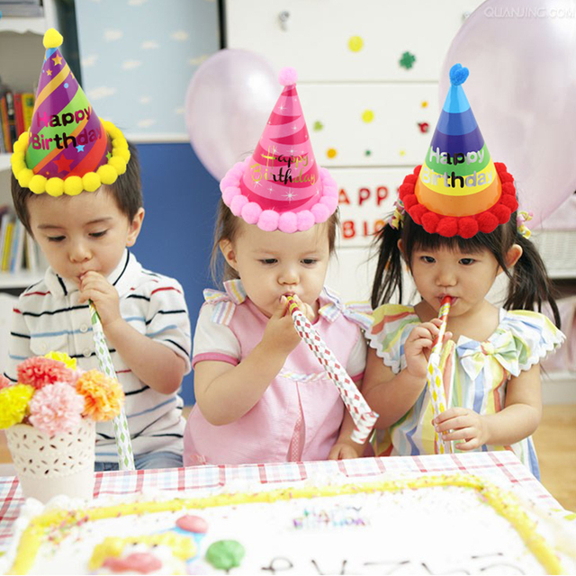 10/20 Multicolor trąbki imprezowe gwizdki dla dzieci - upominki na przyjęcie urodzinowe, dekoracyjne materiały z szumem, ekspres torebki na łakocie Pinata - Wianko - 1
