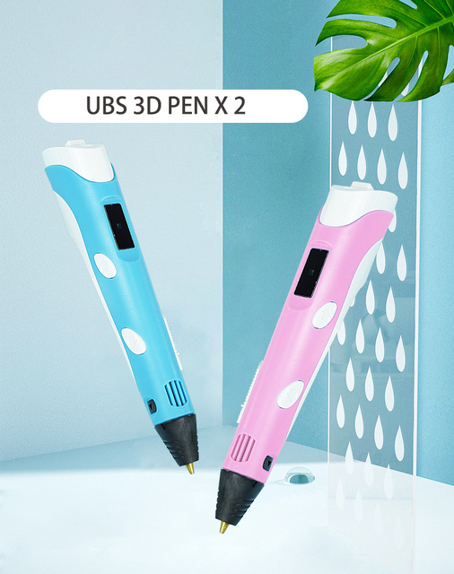 KRFA 3D Długopis LED Ekran DIY - Zestaw dla dzieci do dekoracji oraz kreatywnych projektów rysunkowych (PLA Filament w zestawie) - Wianko - 3