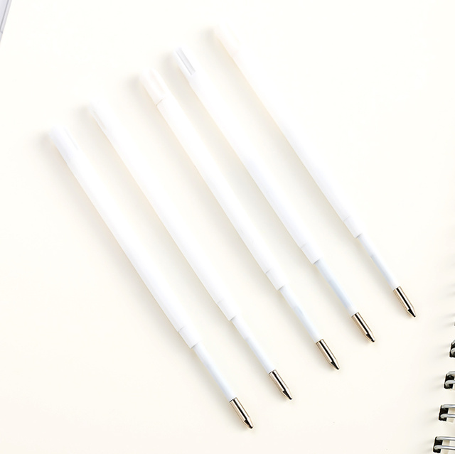 Wkłady do długopisu: zespół 5 prętów Press Metal Gel Pen, kolor niebieski/czarny, 1.0mm, podpis biurowy, idealny do pisania w biurze, szkole i papierniczych - Wianko - 17