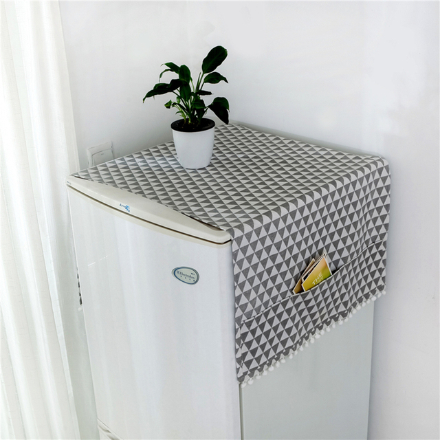 Bawełniana pokrywa na pralkę w stylu wiejskim - osłona przeciwpyłowa i ochronna dla Twojej pralki - Wianko - 7