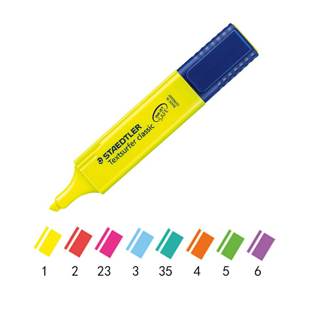 Zakreślacz STAEDTLER Textsurfer Classic Ultra Soft - różowy, długopis, 1-5 mm, szybkoschnący, do ponownego napełnienia Jet Safe - Wianko - 2