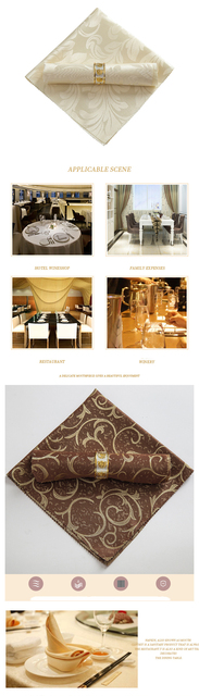 Serwetki stołowe z tkaniny - 10 sztuk, idealne do dekoracji stołu weselnego, decoupage, eco restauracja - Wianko - 1
