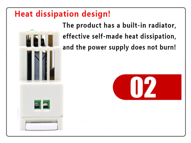 Przemysłowy zasilacz na szynę DIN DR-15 15W z pojedynczym wyjściem DC 5V, 12V, 24V - wejście AC 110/240V, wyłączanie zasilania - Wianko - 7