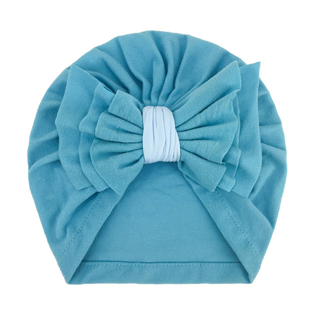 Miękka i elastyczna jesienno-zimowa czapka dla niemowląt z dużym Bowknot, w słodkim jednolitym kolorze - idealna dla dzieciaków, zarówno dla dziewczynek, jak i dla chłopców - Wianko - 4