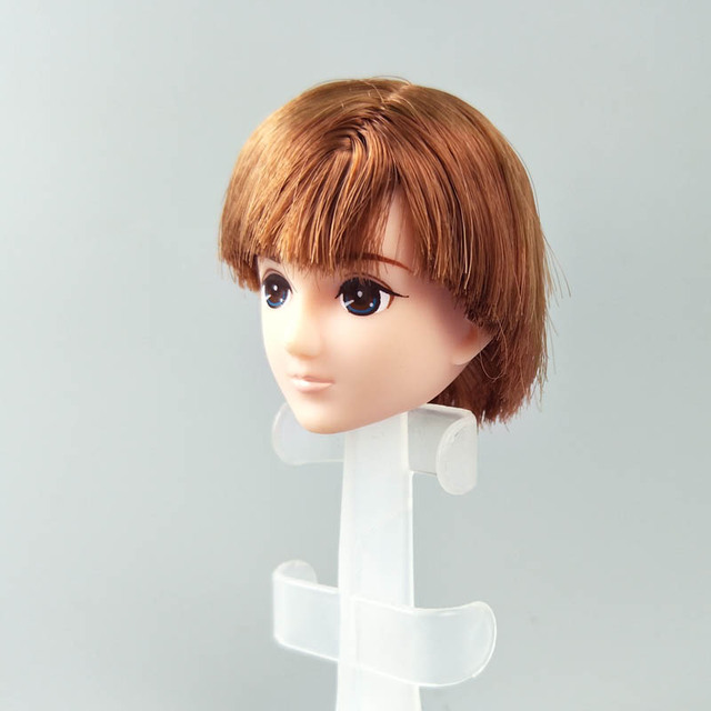 Idealny element dla lalki - miękka, wysokiej jakości głowa lalki DIY z włosami dla licca boy doll heads, pasująca do 1/6 BJD lalki męskiej, akcesorium do własnoręcznego tworzenia lalek dla dzieci - Wianko - 9