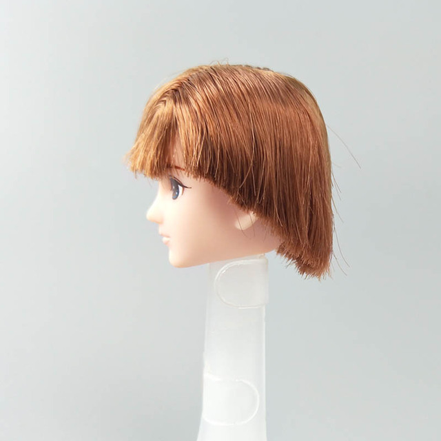 Idealny element dla lalki - miękka, wysokiej jakości głowa lalki DIY z włosami dla licca boy doll heads, pasująca do 1/6 BJD lalki męskiej, akcesorium do własnoręcznego tworzenia lalek dla dzieci - Wianko - 8