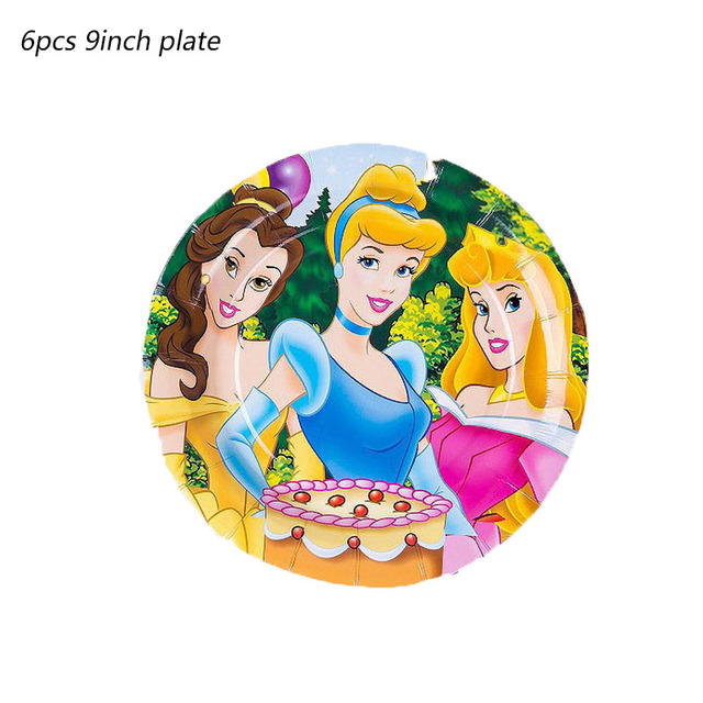 Jednorazowe talerze, obrusy i kubki dekoracyjne Disney księżniczka - idealne na urodziny, baby shower i przyjęcia dla dziewczynek - Wianko - 16