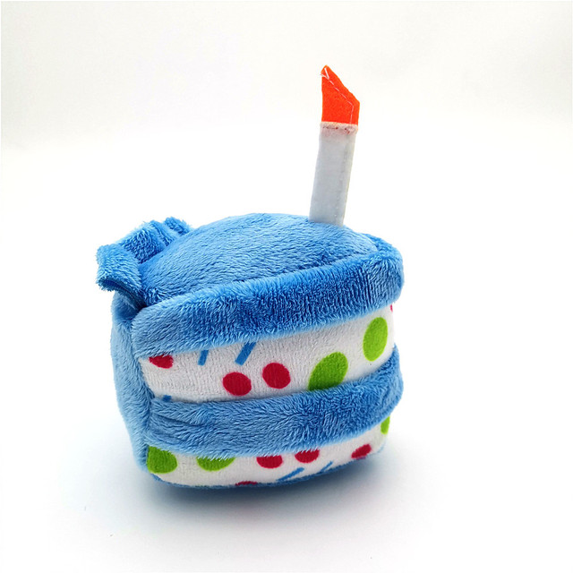 Pluszowy tort urodzinowy dla psa - interaktywne, odporne na ugryzienia nadziewane zabawki, które skrzypią - Chew Cupcake - Wianko - 7