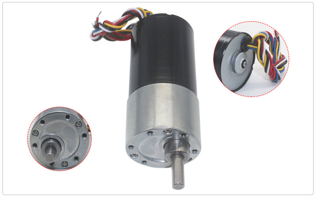Silnik prądu stałego bezszczotkowy JGB37-3650, średnica 37mm, mocny, o długiej żywotności, wysoki moment obrotowy, regulowana prędkość PWM DC12V 24V - Wianko - 5
