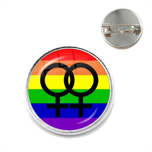 Pride LGBT Rainbow Flag Broszka - Symbol okrągły ikona dla osób Gay, lesbijek, biseksualnych, transseksualnych, panseksualnych, aseksualnych - Wianko - 10