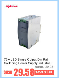 Niskocenowy zasilacz impulsowy LED montowany na szynie Din, transformator zasilający do 5V/12V/15V/24V/48V/45W - Wianko - 9