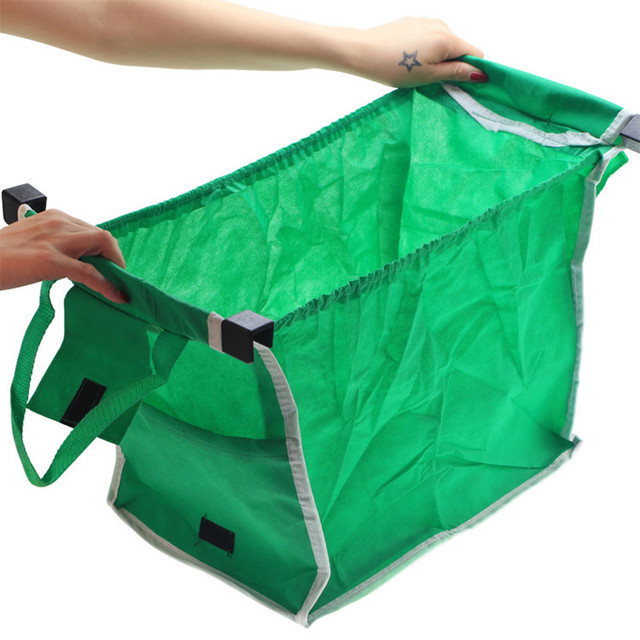 Duża torba na zakupy wózek Clip-To-Cart wielokrotnego użytku do przechowywania torby Heavy Duty Bolsas Supermarket zakupy Tote - Wianko - 21