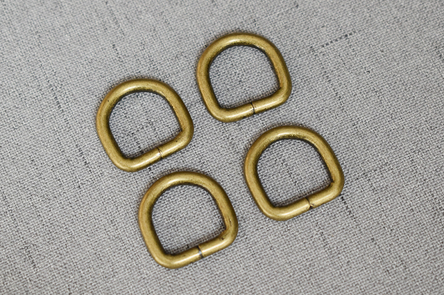 Brązowy łańcuch D z klamrą do torebki, paska lub obroży o wysokiej jakości, 15mm, metalowy, 1 sztuka - Wianko - 4
