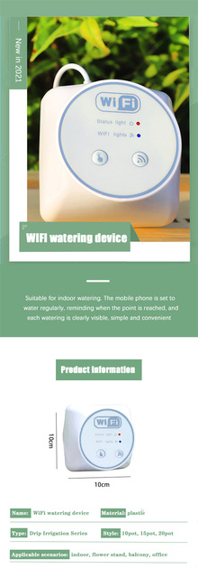 Inteligentne urządzenie do nawadniania WIFI z systemem automatycznego nawadniania kropelkowego, mobilną kontrolą za pomocą aplikacji - Wianko - 1