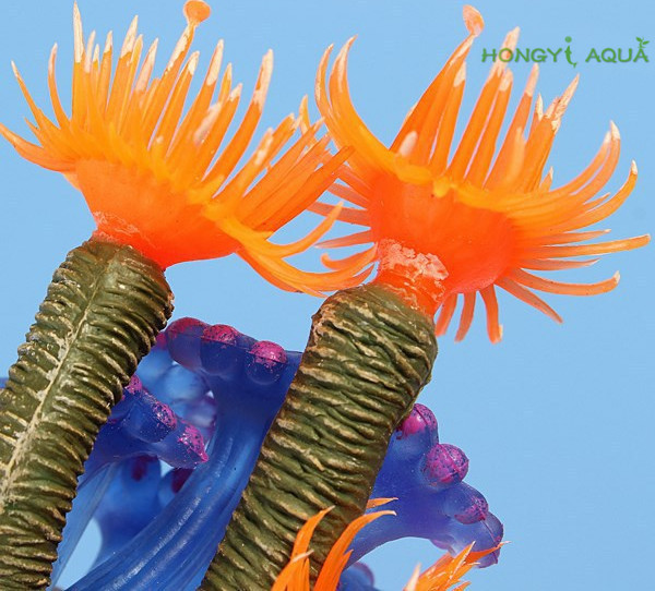 Ryby zbiornikowe – dekoracyjna żywica koralowa miękka i silikonowa, idealna do ozdabiania akwarium - Wianko - 5